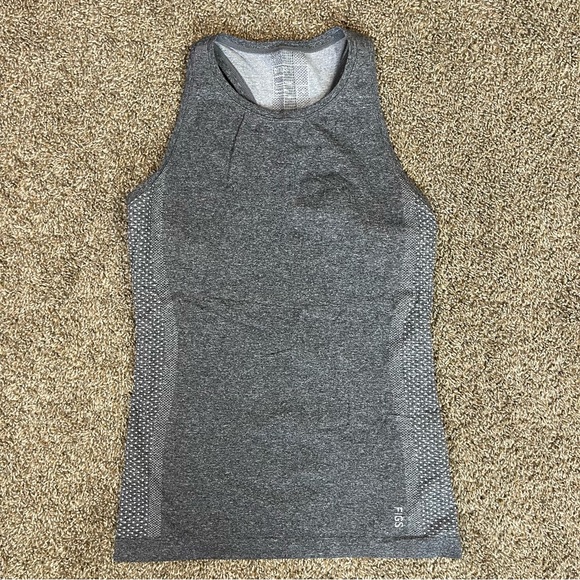 Figs Tops - FIGS Seamless Underscrub Sleeveless Tank Top Gray Women’s Size Large Scrubs